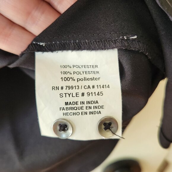 Motherhood Maternity Black Long Dress Pockets Tie Waist sz L - Picture 6 of 13